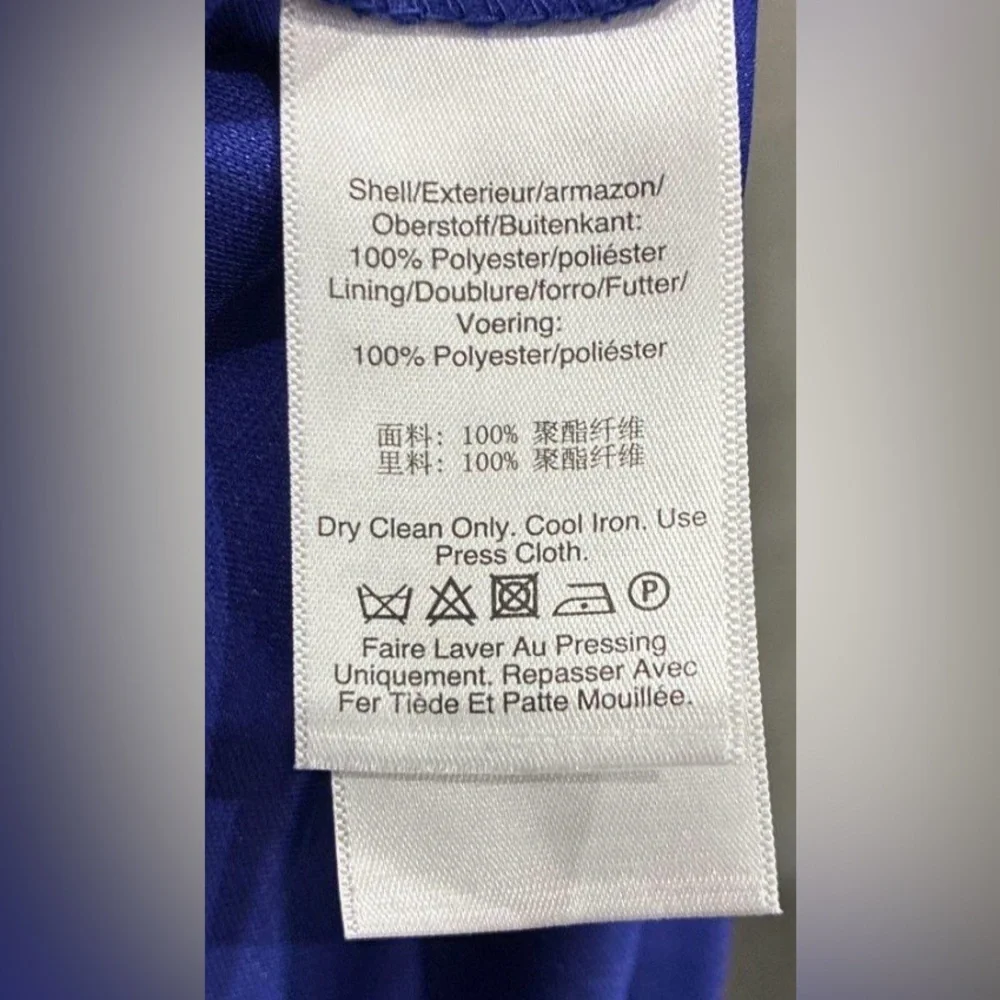 NWT. DKNY, size 10, Women's Vibrant Blue Dress, STUNNING - Picture 5 of 5
